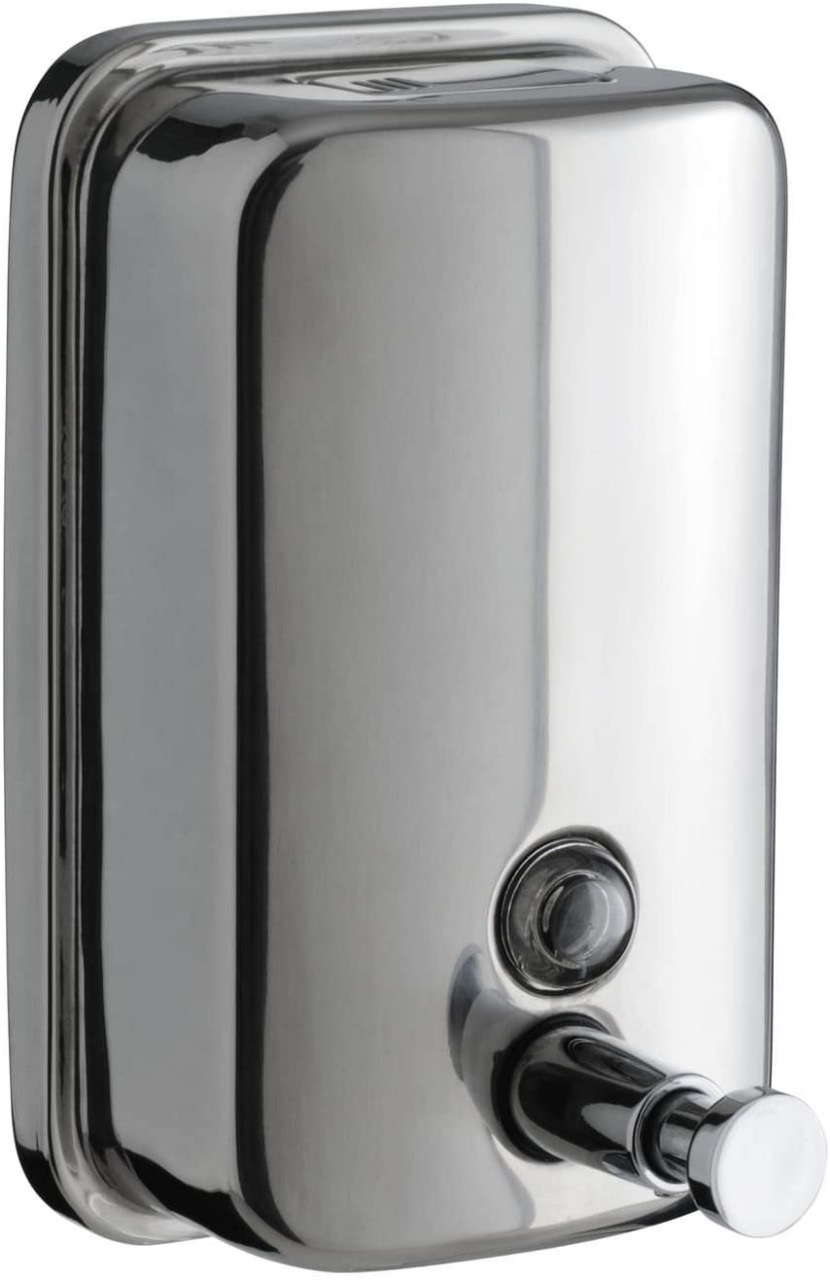WALL MOUNTED STAINLESS STEEL SOAP DISPENSER 500ML