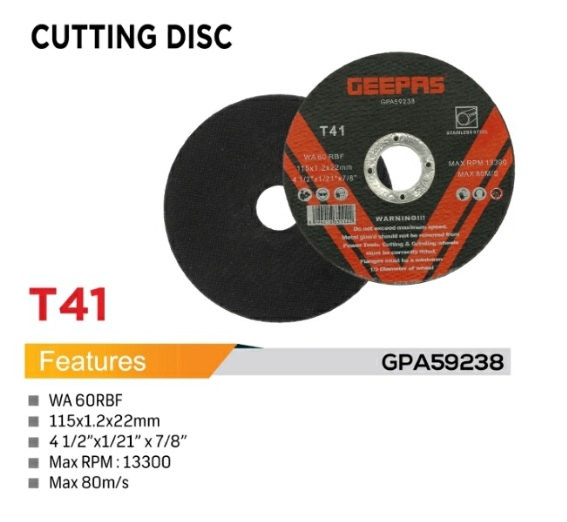 GEEPAS T41 CUTTING DISC