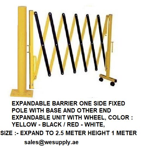 FIXED EXPANDABLE BARRIER 2.5 METER