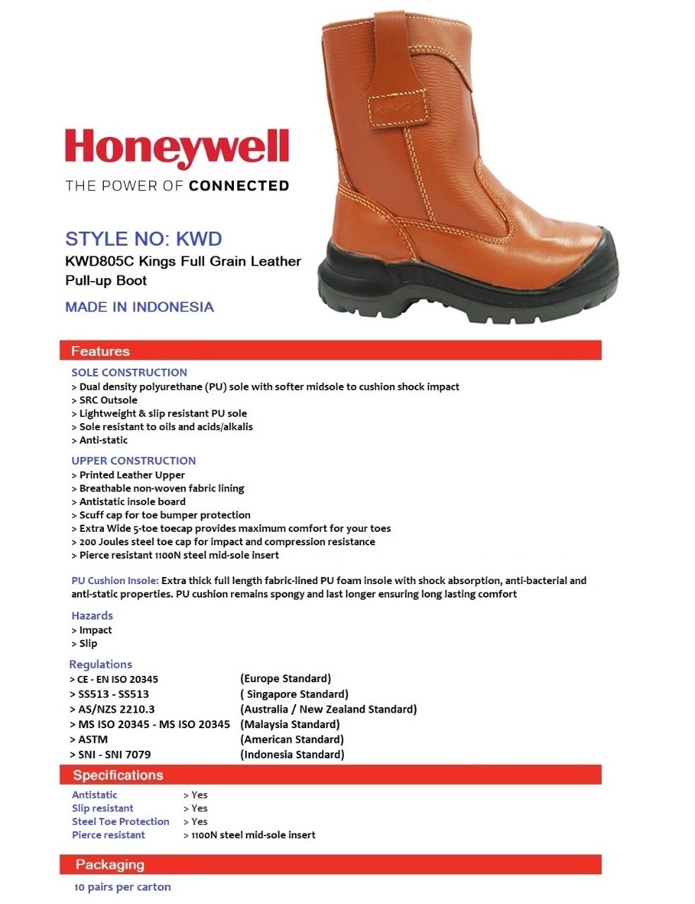 RIGGER BOOTS KINGS KWD805C