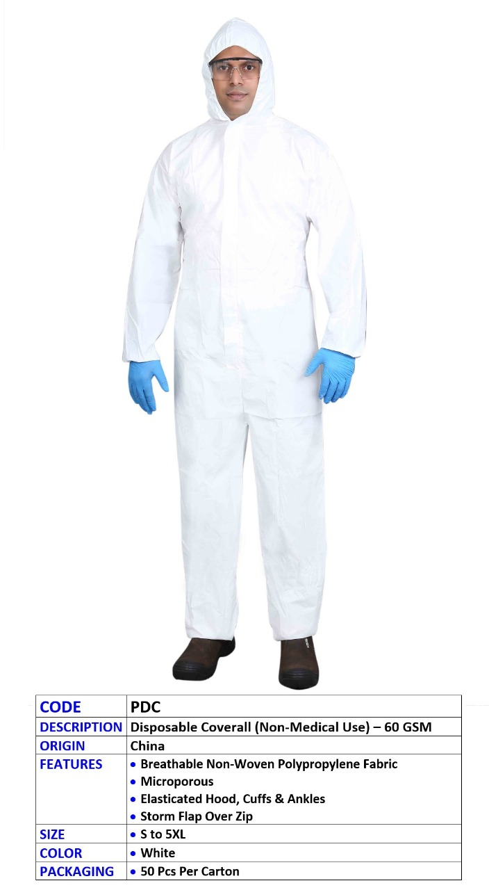 DISPOSSIBLE COVERALL. VAULTEX PDC