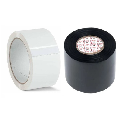 PACKING MATERIAL PVC WRAPPING BLACK/ WHITE TAPE