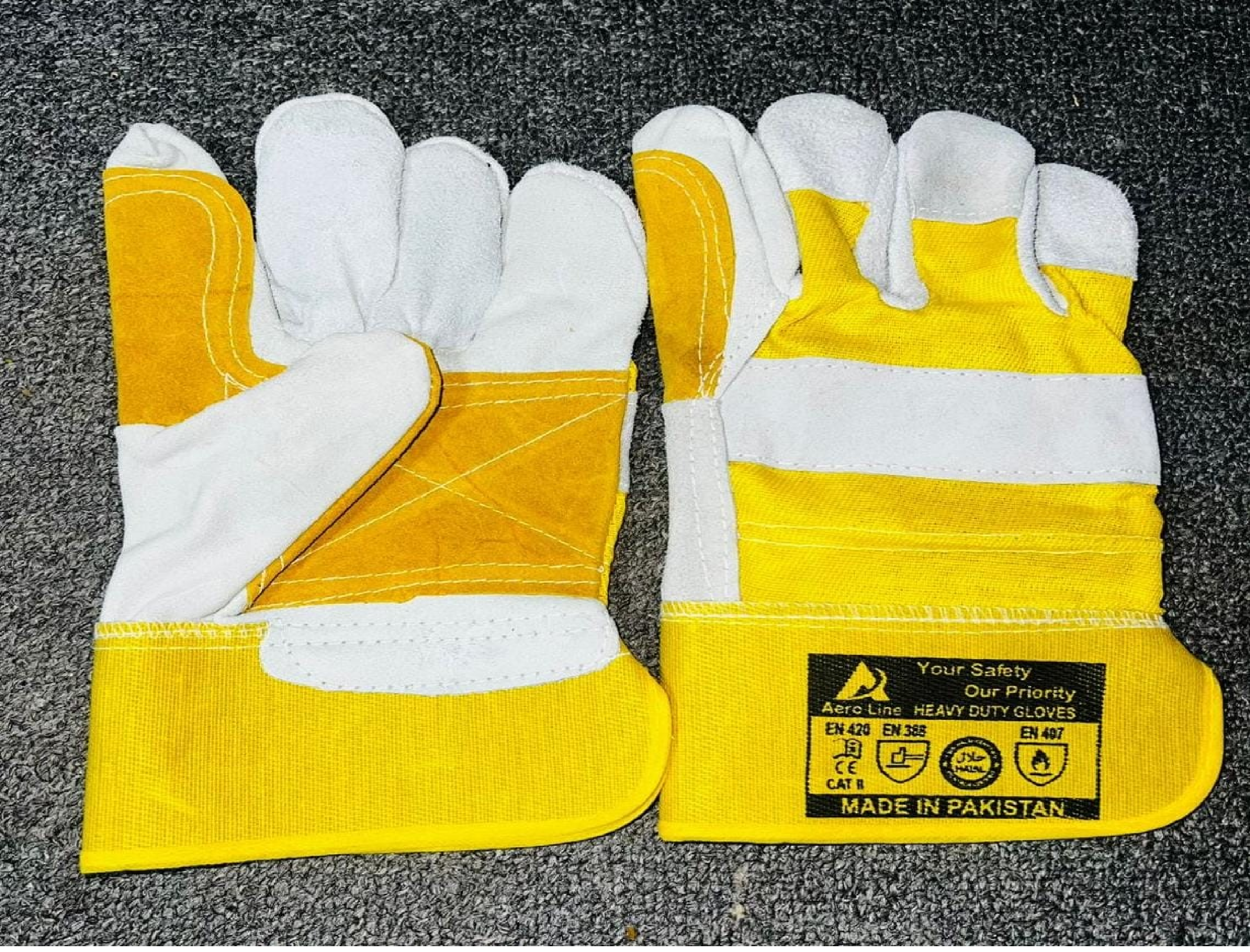 DOUBLE PALM LEATHER GLOVES - ARB